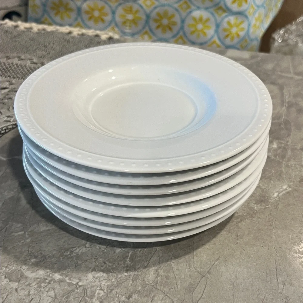 Crate & Barrel “Staccato Saucer” Plate Set(8)